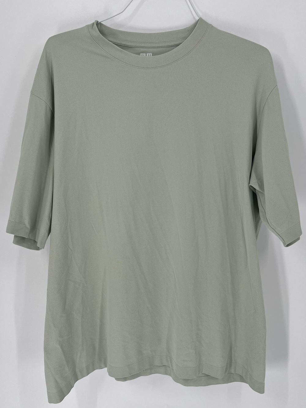 Uniqlo Men’s Light Sage Green Dry-Ex Oversized Short Sleeve Tee Size XXL
